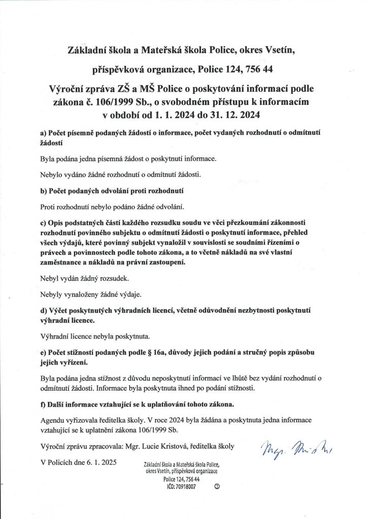Výroční zpráva